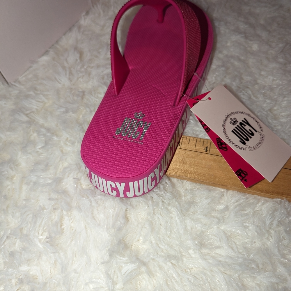 Nwt Juicy couture fuchsia Juicy Sandy sandals - Picture 10 of 16